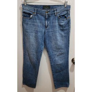 LRL Lauren Jeans Co. Ralph Lauren Women's Straight Denim Jeans Medium Wash Sz 8